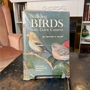 Vintage National Geographic Birds Green Cover Arthur Allen
